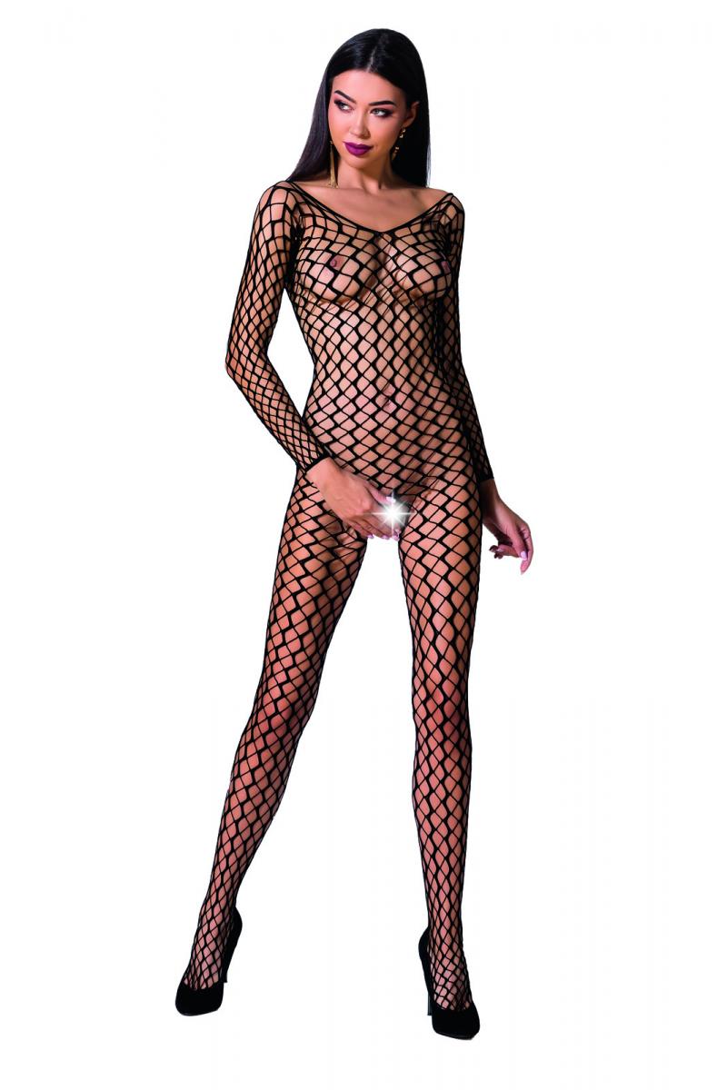 Ouvert Bodystocking aus Netz BS068 von Passion