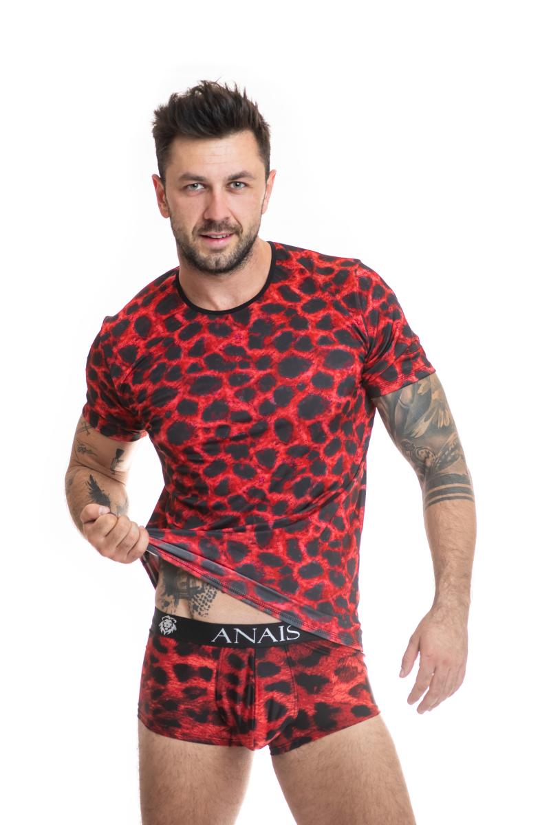 Herren T-Shirt 053568 blickdicht mit Animal Print von Anais for Men