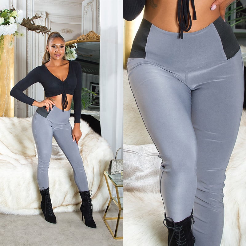 Business High Waist Leggings mit Stretch-Detail