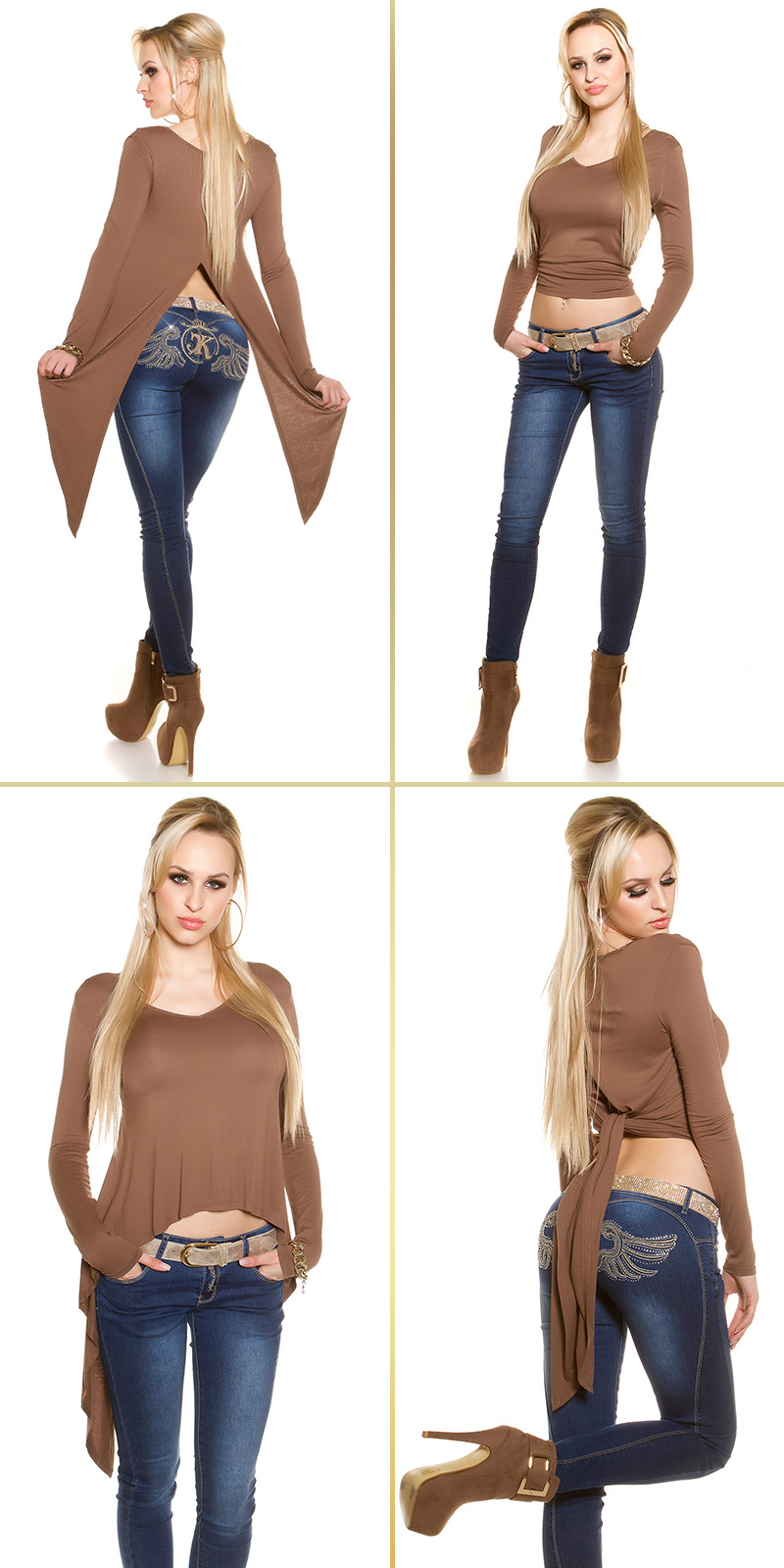 Reizvolles Crop-Top im 2-Way-Style