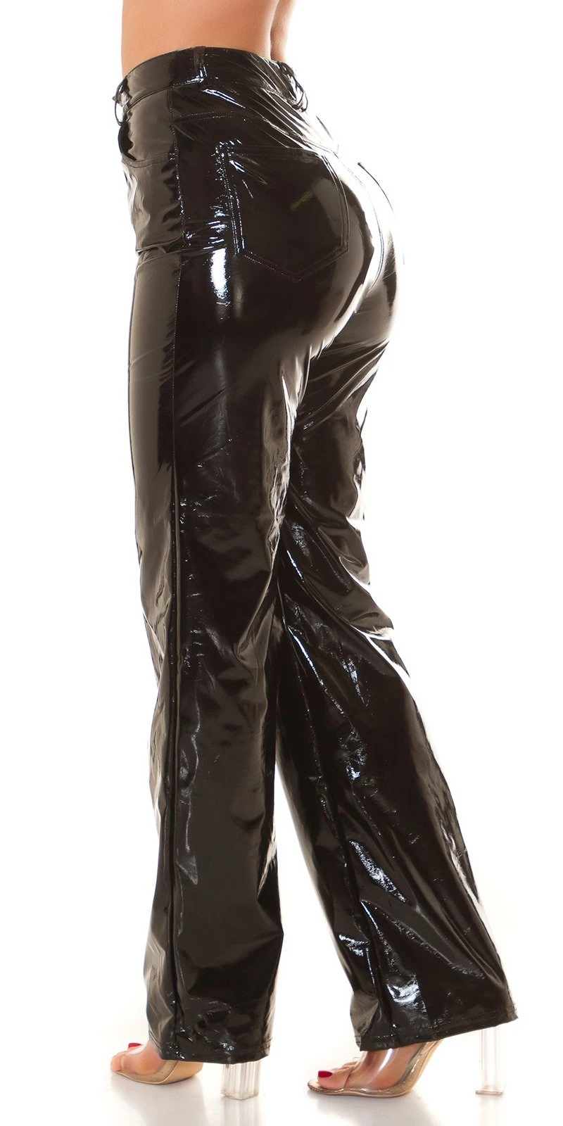 Latex Look Schlaghose