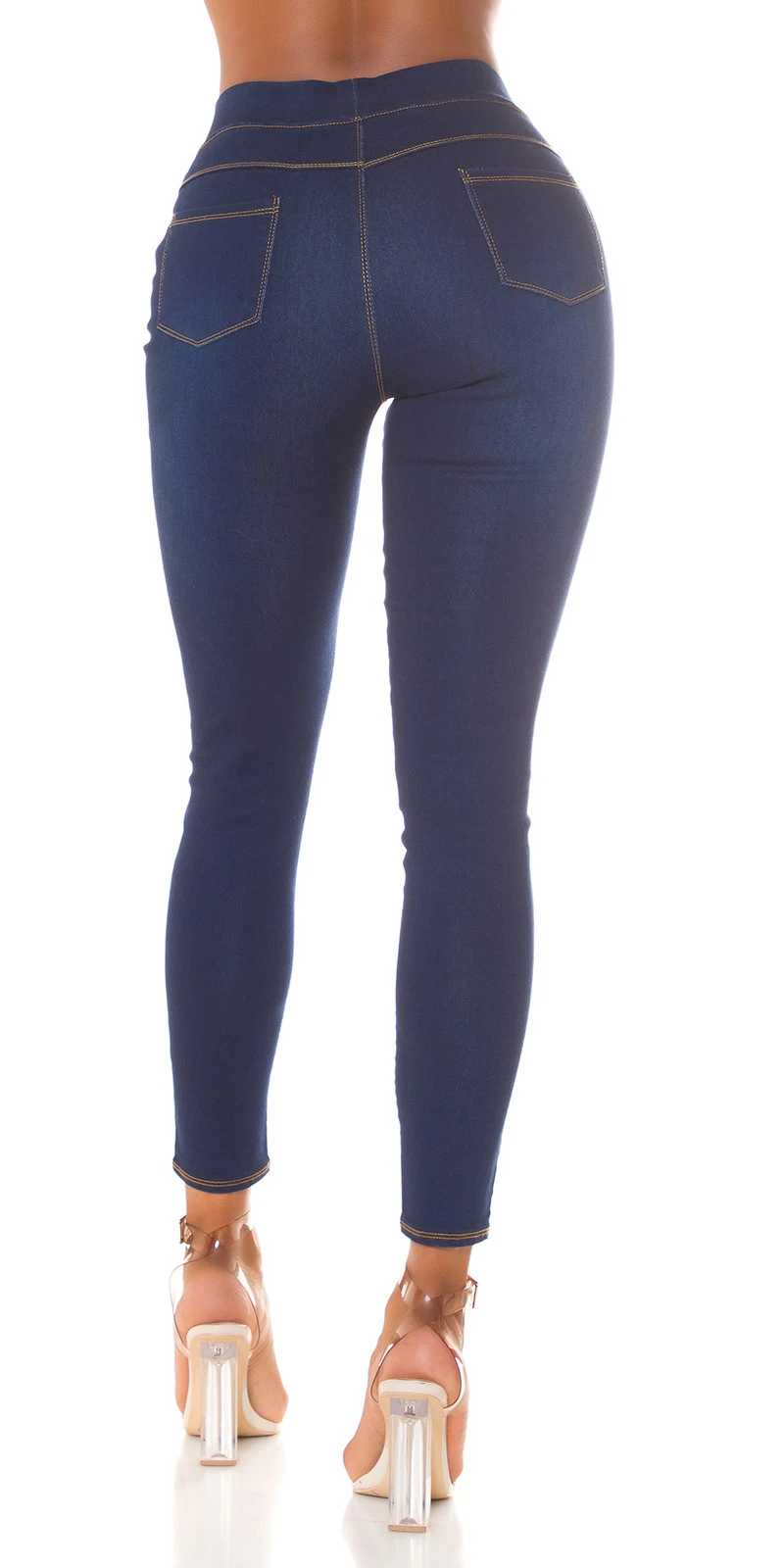 Basic Jeans Jeggings im High Waist-Style