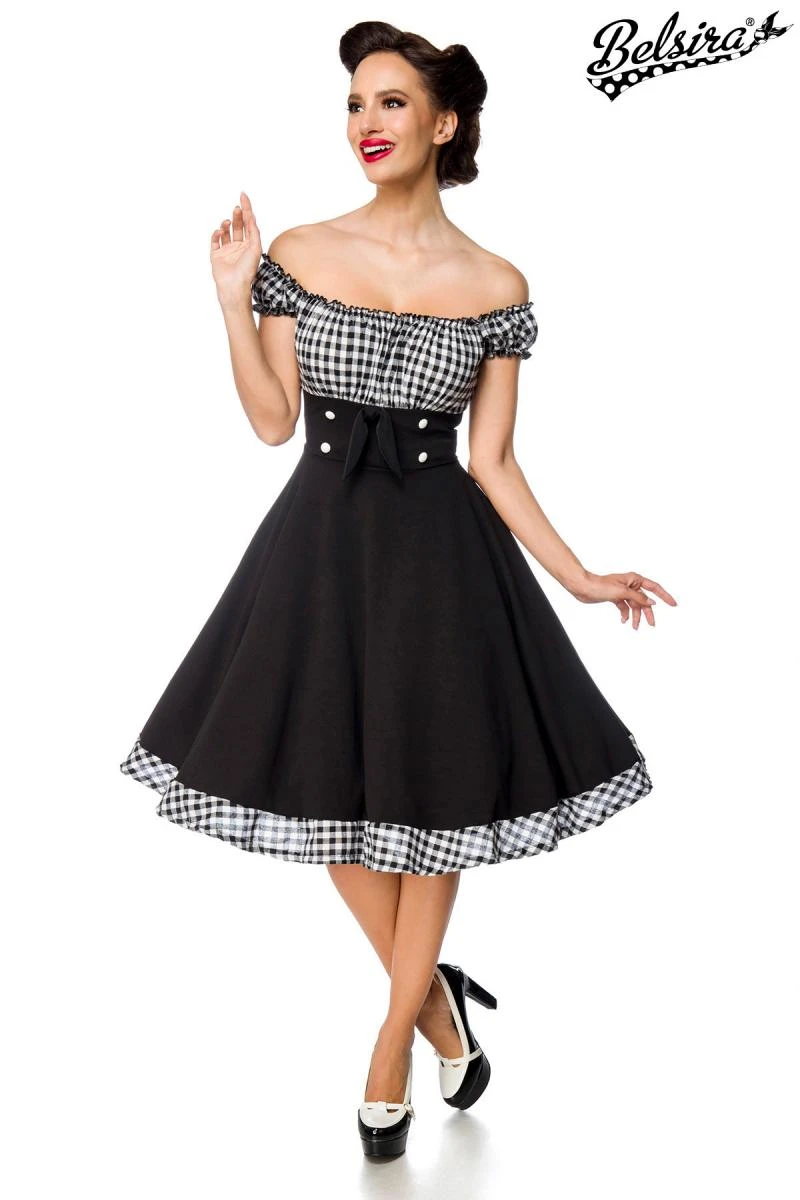 Schulterfreies Swing-Kleid von Belsira