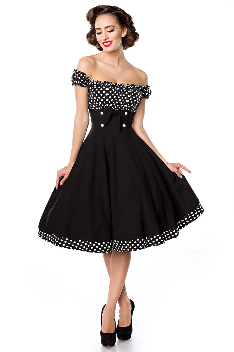 Schulterfreies Swing-Kleid von Belsira