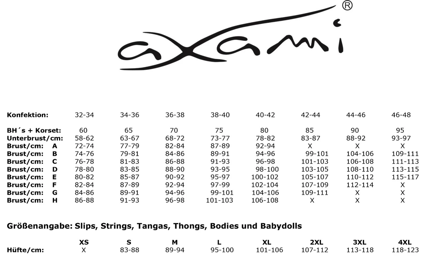 Axami frecher schwarzer ouvert String