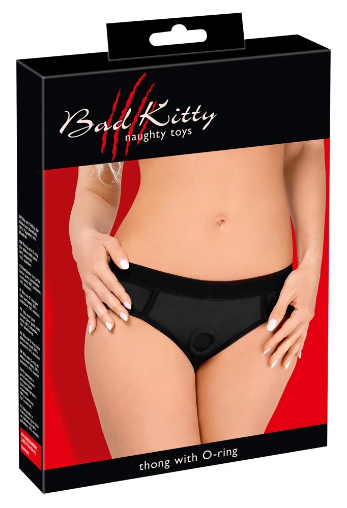 Bad Kitty Slip mit Strap-on-Haltering vorne