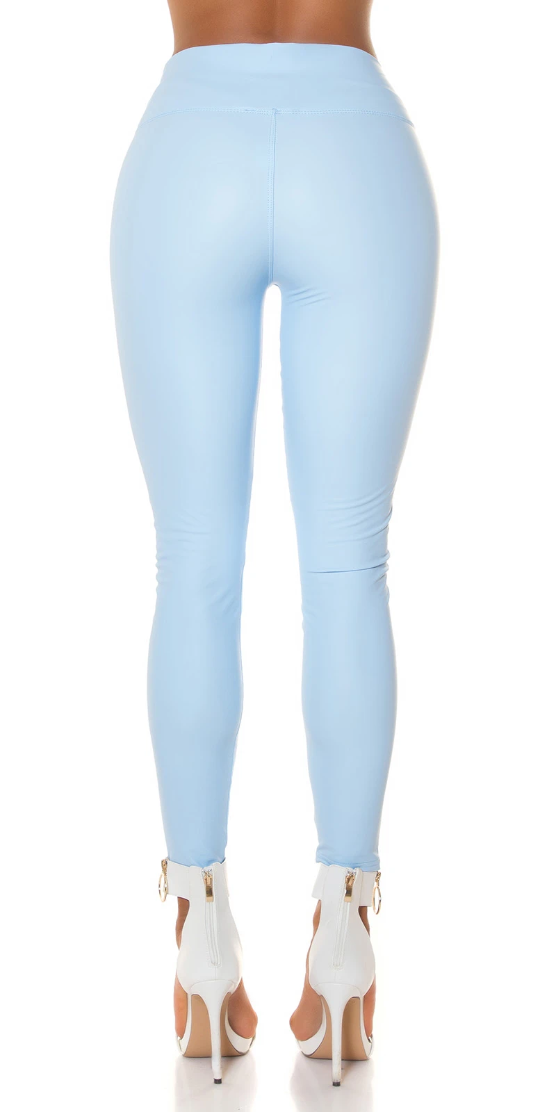 High Waist Lederimitat Leggings