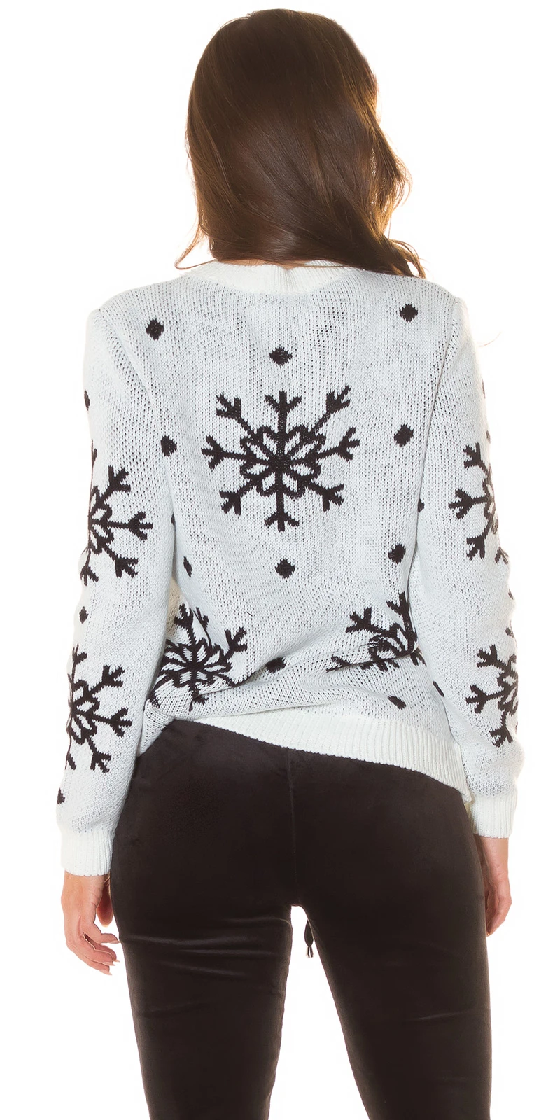 Winter Strick Pullover mit Rentier Weihnachtsmotiv