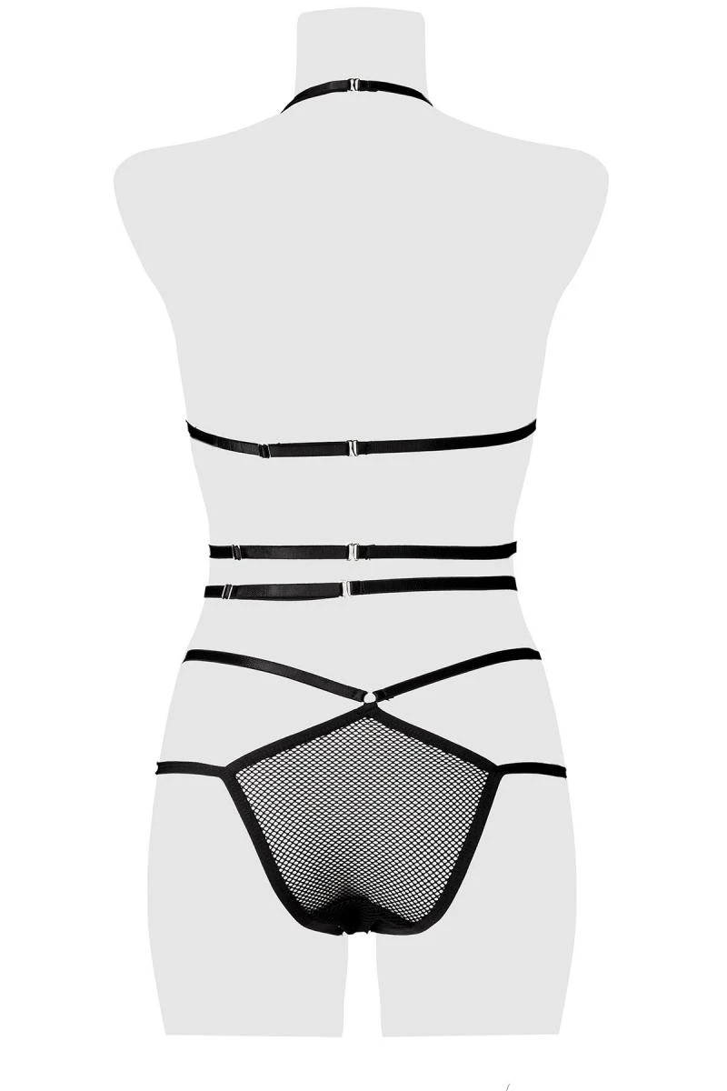 Erotik-Set von Grey Velvet aus transparentem Mesh