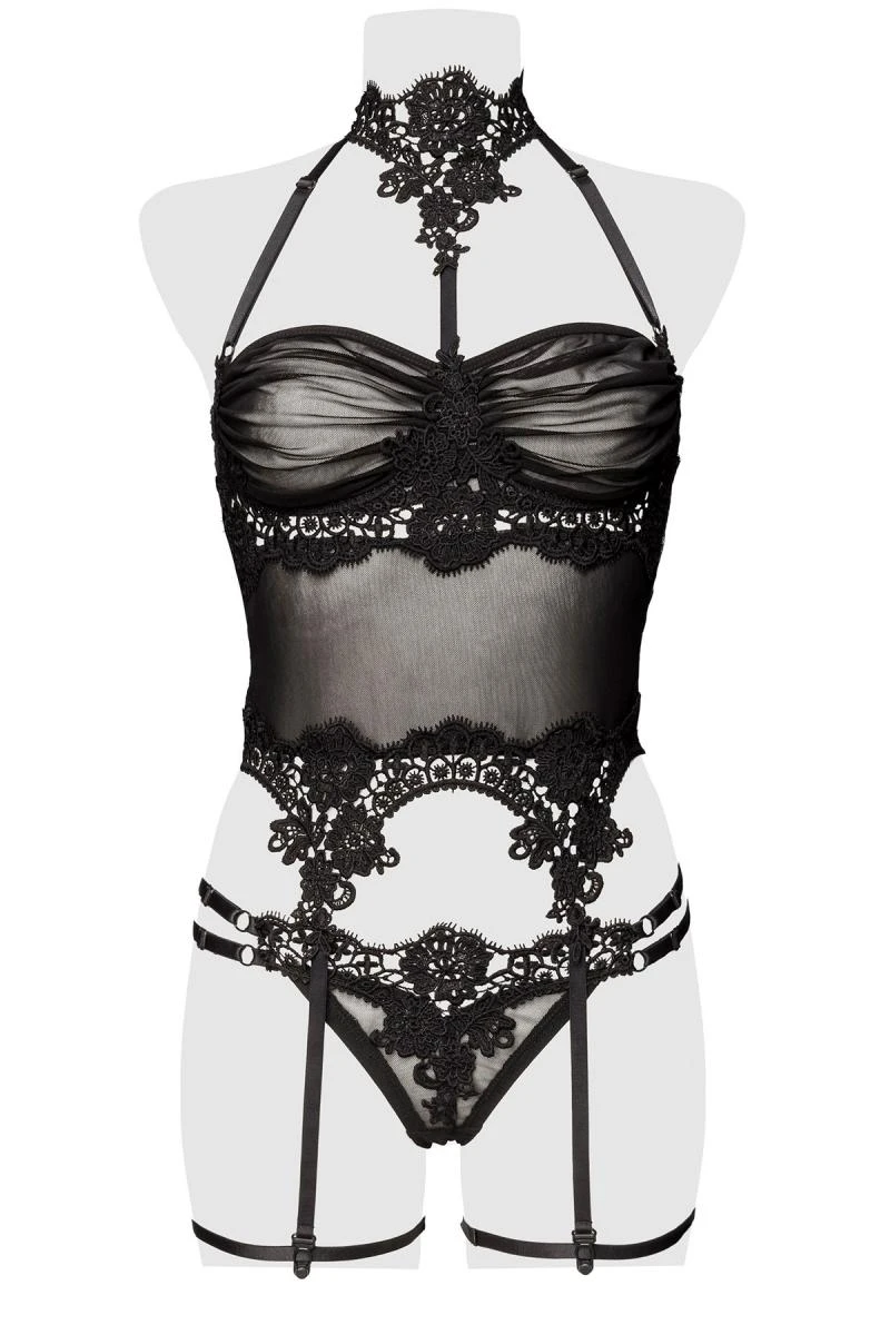 Erotik Dessous-Set mit Bustier von Grey Velvet