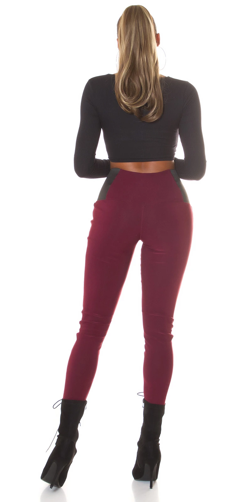 Business High Waist Leggings mit Stretch-Detail