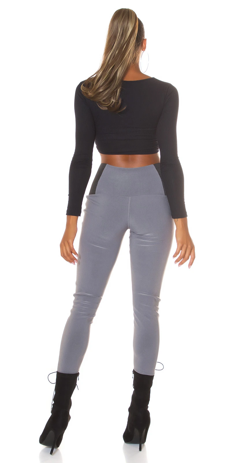 Business High Waist Leggings mit Stretch-Detail