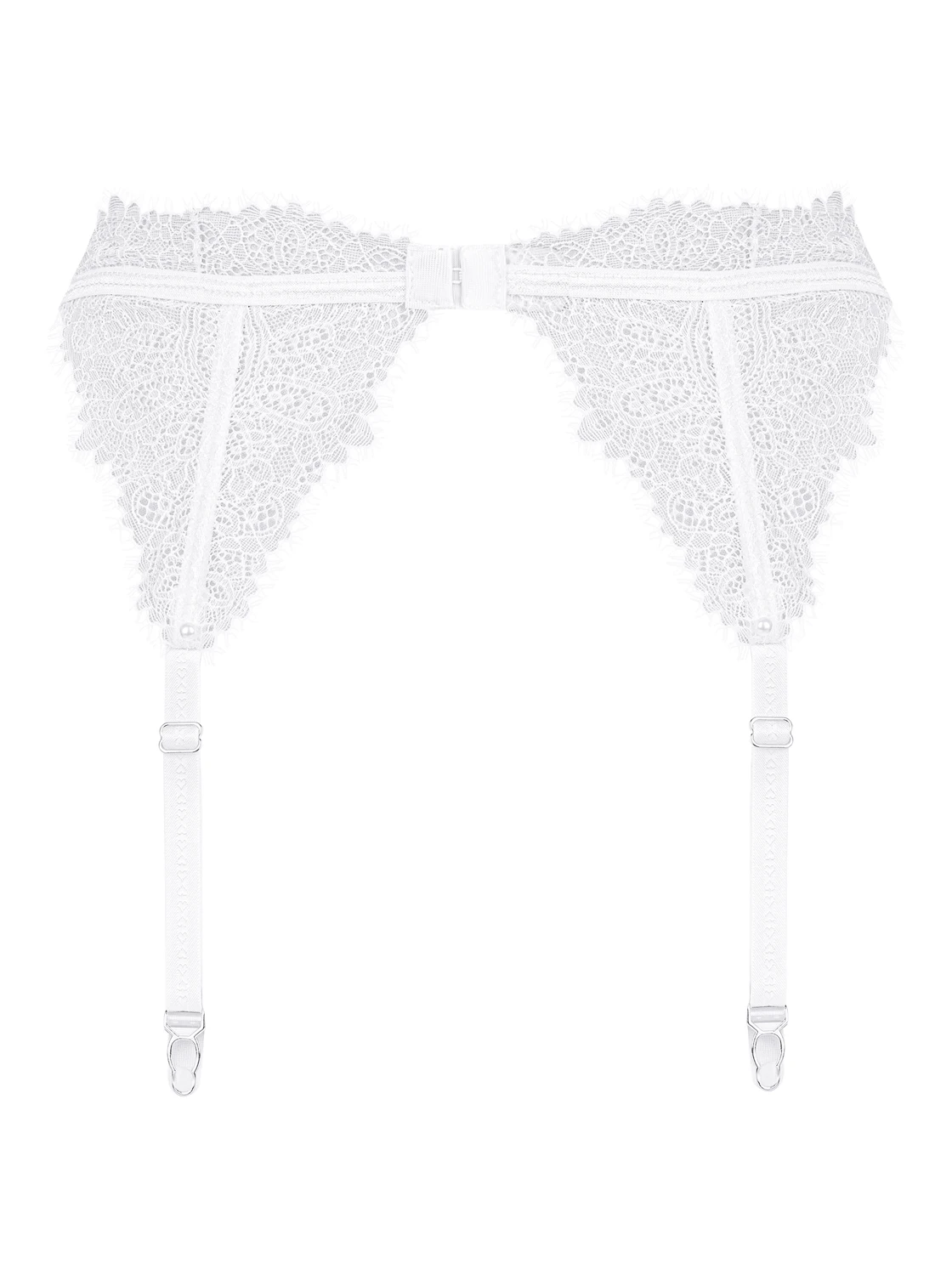 Eleganter Garter Belt mit filigraner Wimpernspitze von Obsessive