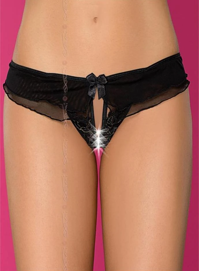 Axami schwarz ouvert String