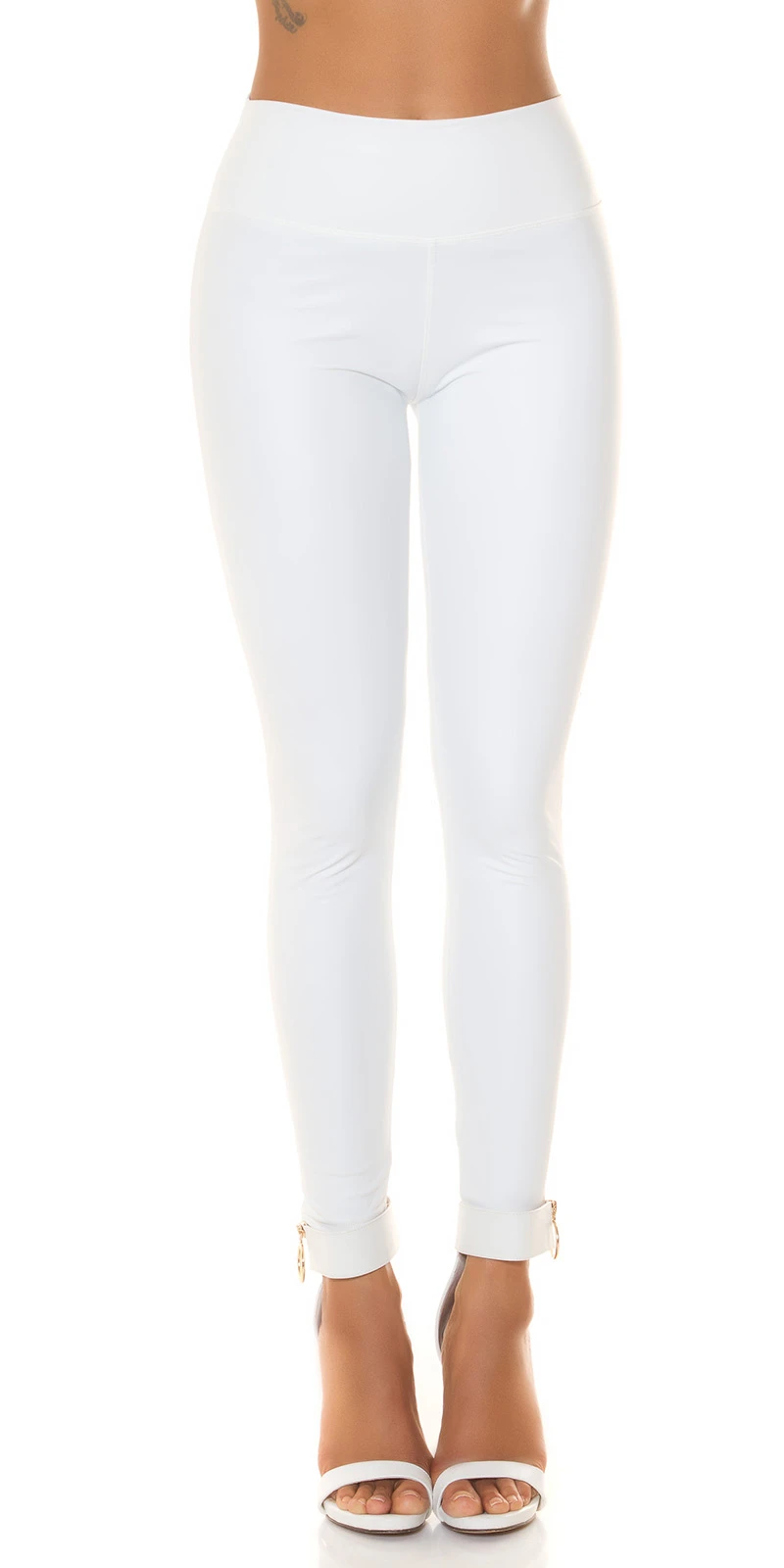 High Waist Lederimitat Leggings