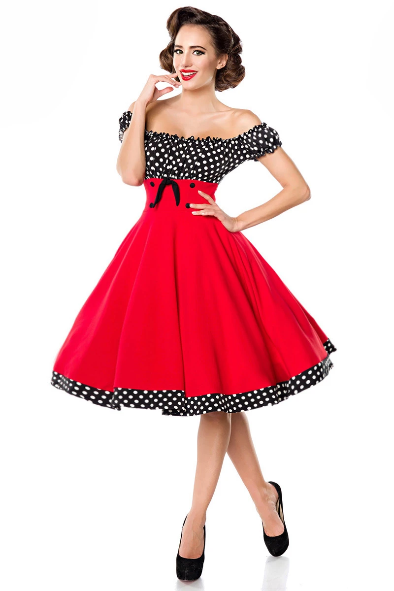 Schulterfreies Swing-Kleid von Belsira