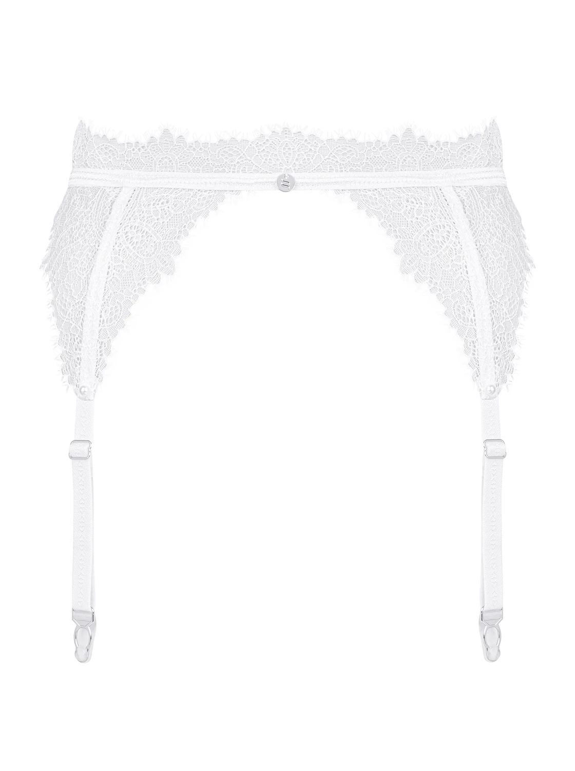 Eleganter Garter Belt mit filigraner Wimpernspitze von Obsessive