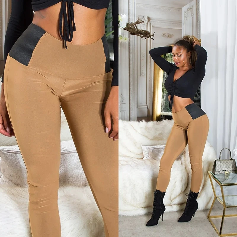 Business High Waist Leggings mit Stretch-Detail