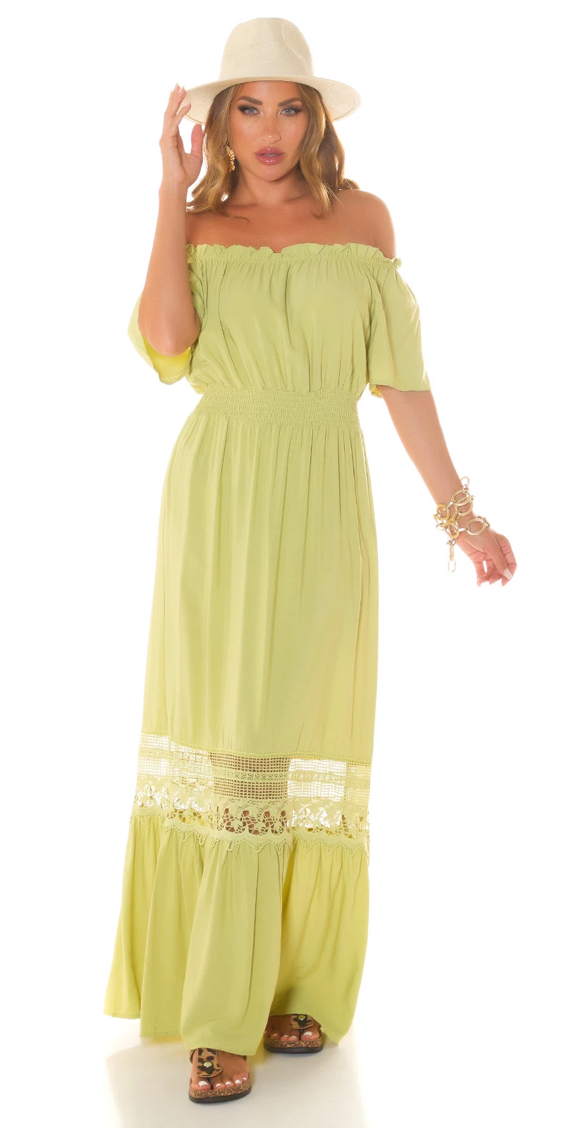 Romantisches Musthave Maxikleid mit off-shoulder