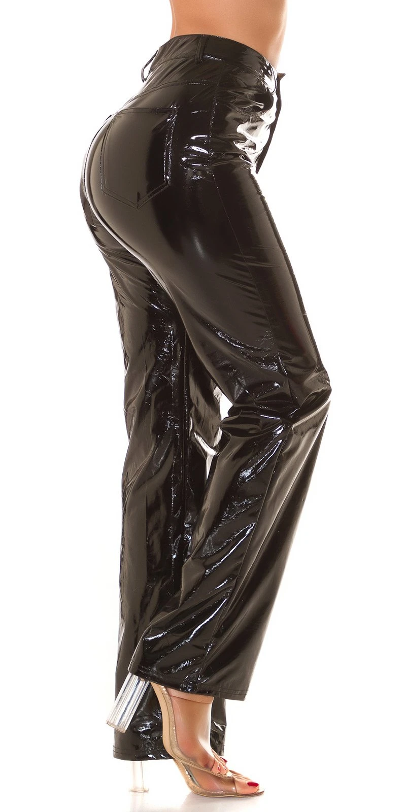 Latex Look Schlaghose