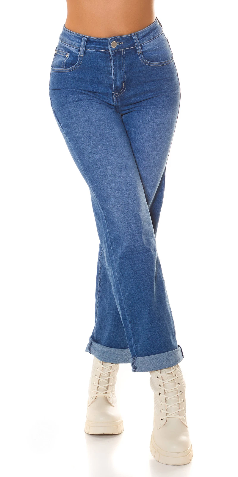 Casual Bootcut High Waist Jeans