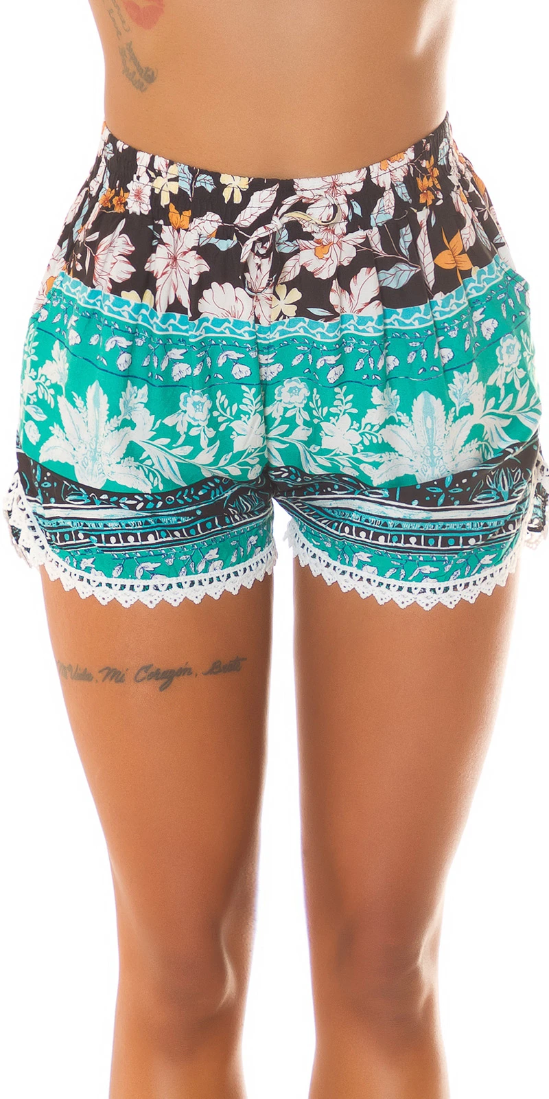 Sexy Musthave Shorts mit Print & Spitze