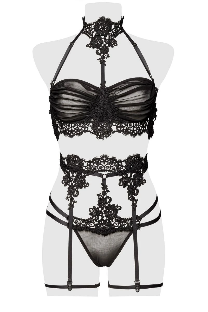 Erotik Dessous Set transparent von Grey Velvet