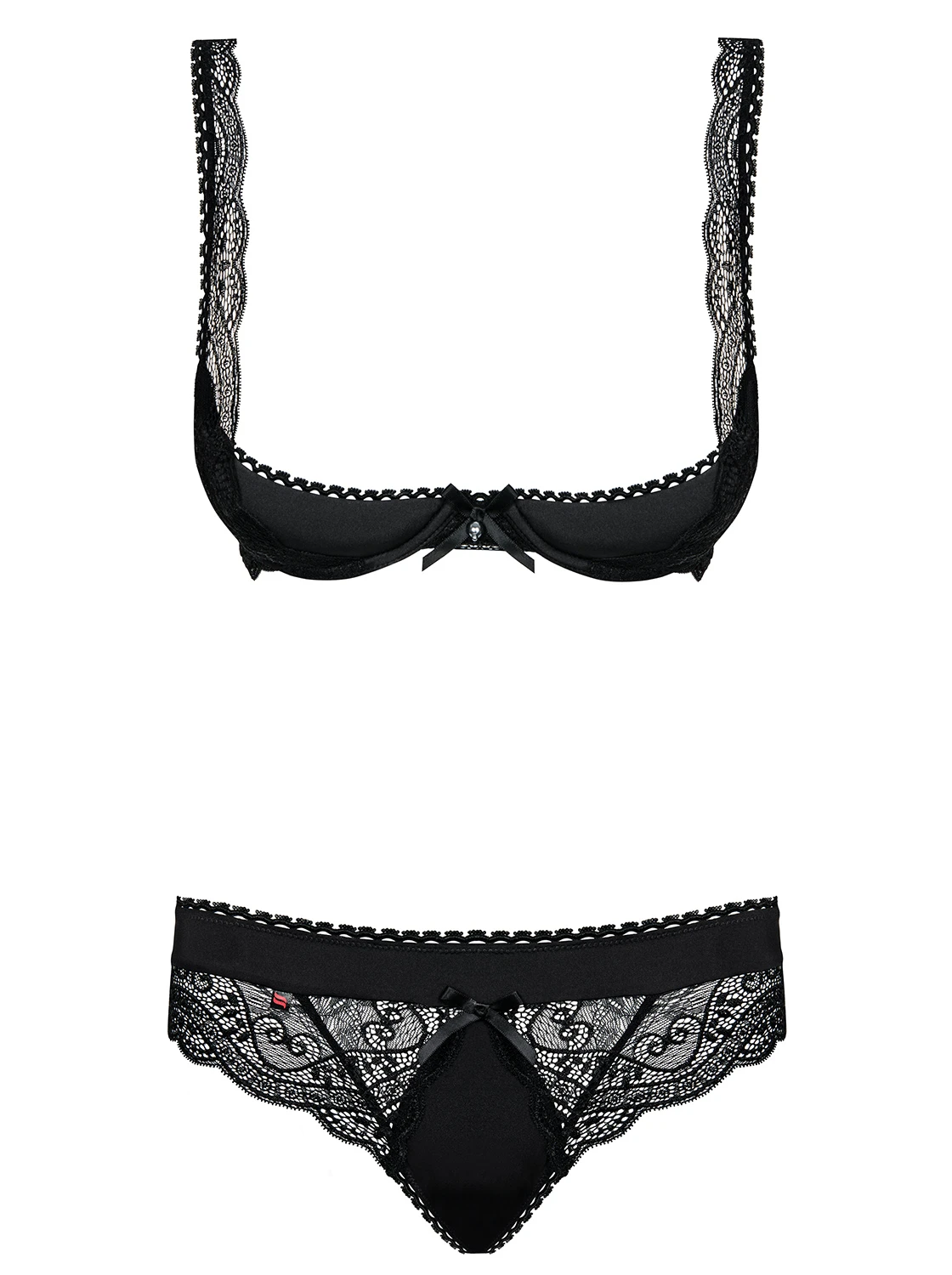 Verführerisches Dessous Set mit Halb-Bh von Obsessive