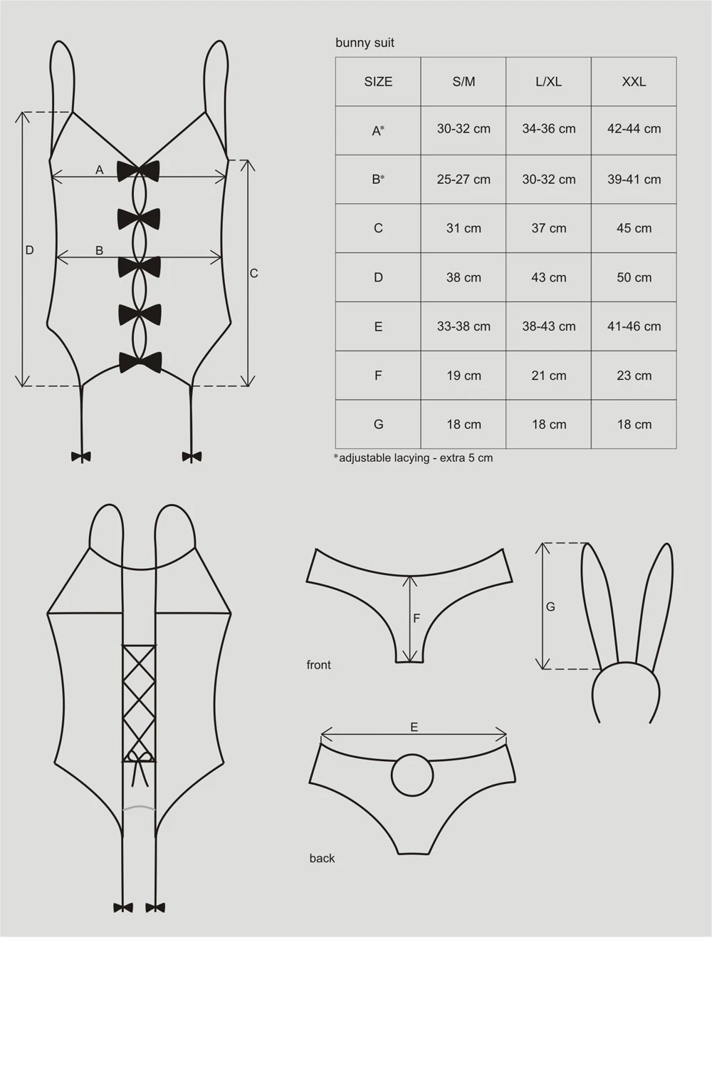 Kostüm Bunny Suit