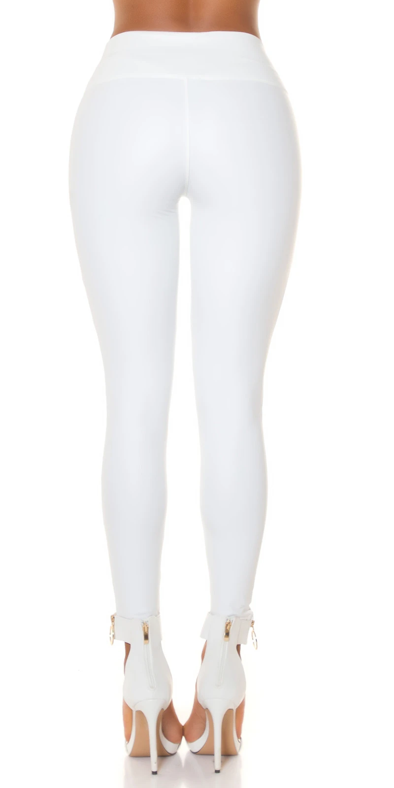 High Waist Lederimitat Leggings