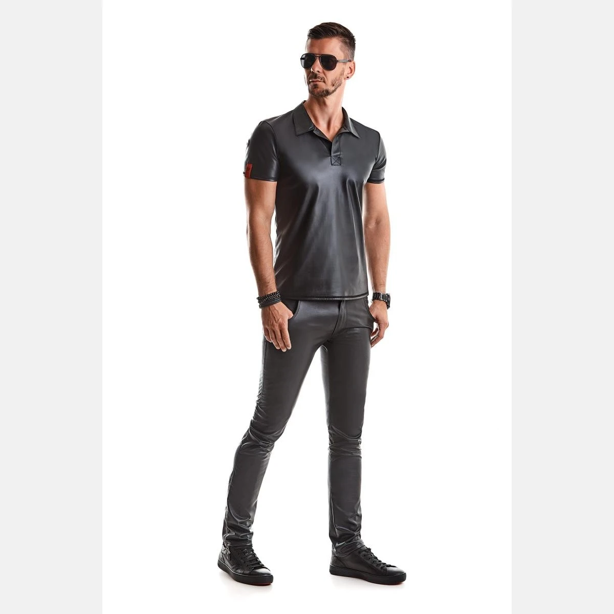 Herren T-Shirt Wettlook RMRomano001schwarz