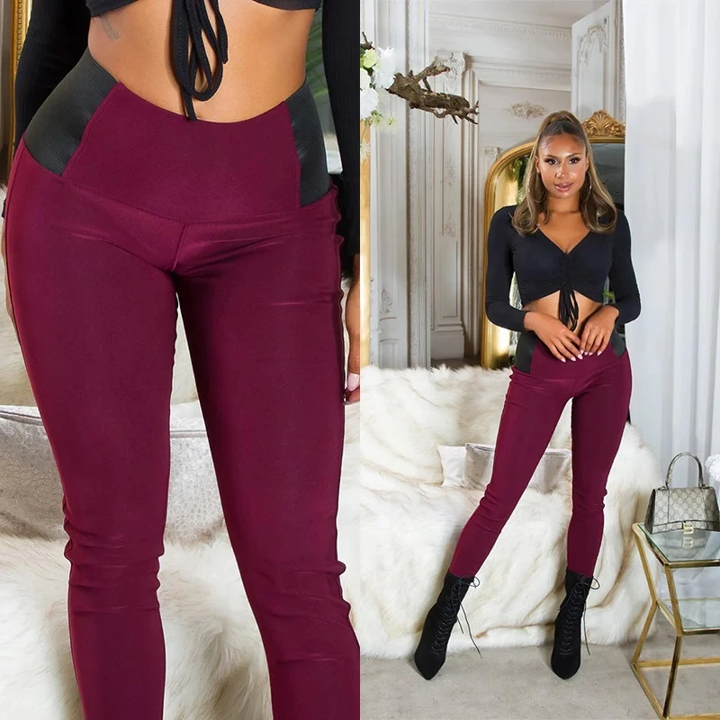 Business High Waist Leggings mit Stretch-Detail