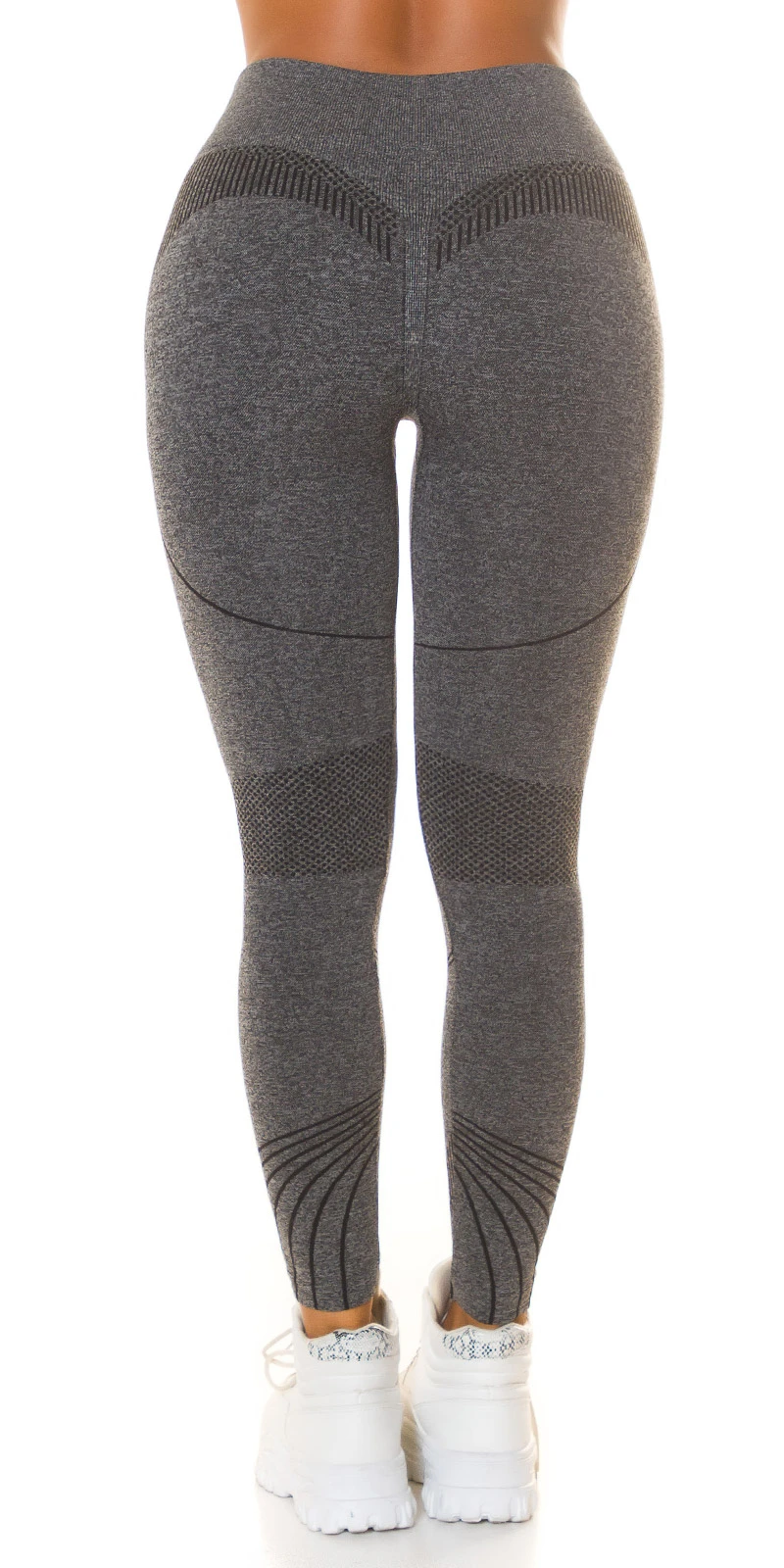 Sportliche Highwaist-Leggings mit Scrunch-Naht und stilvollem Linien-Muster für perfekten Komfort und Form