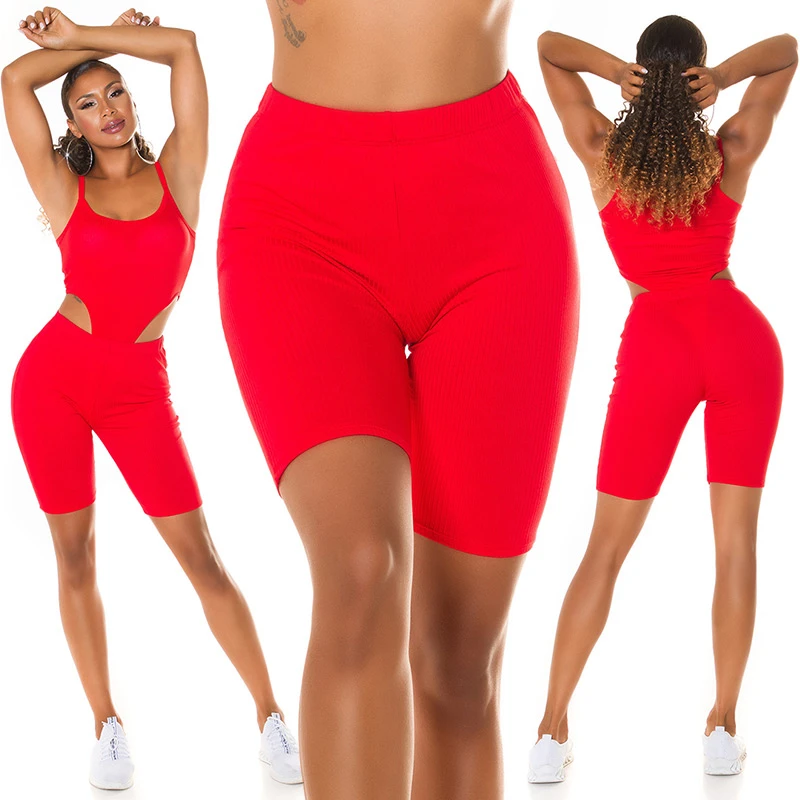 Sporty Feinripp High Waist Bermuda Leggings