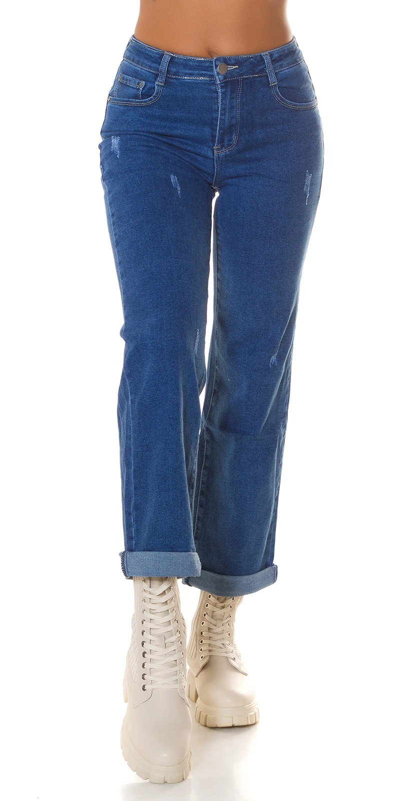 Used Look High Waist Push up Bootcut Jeans