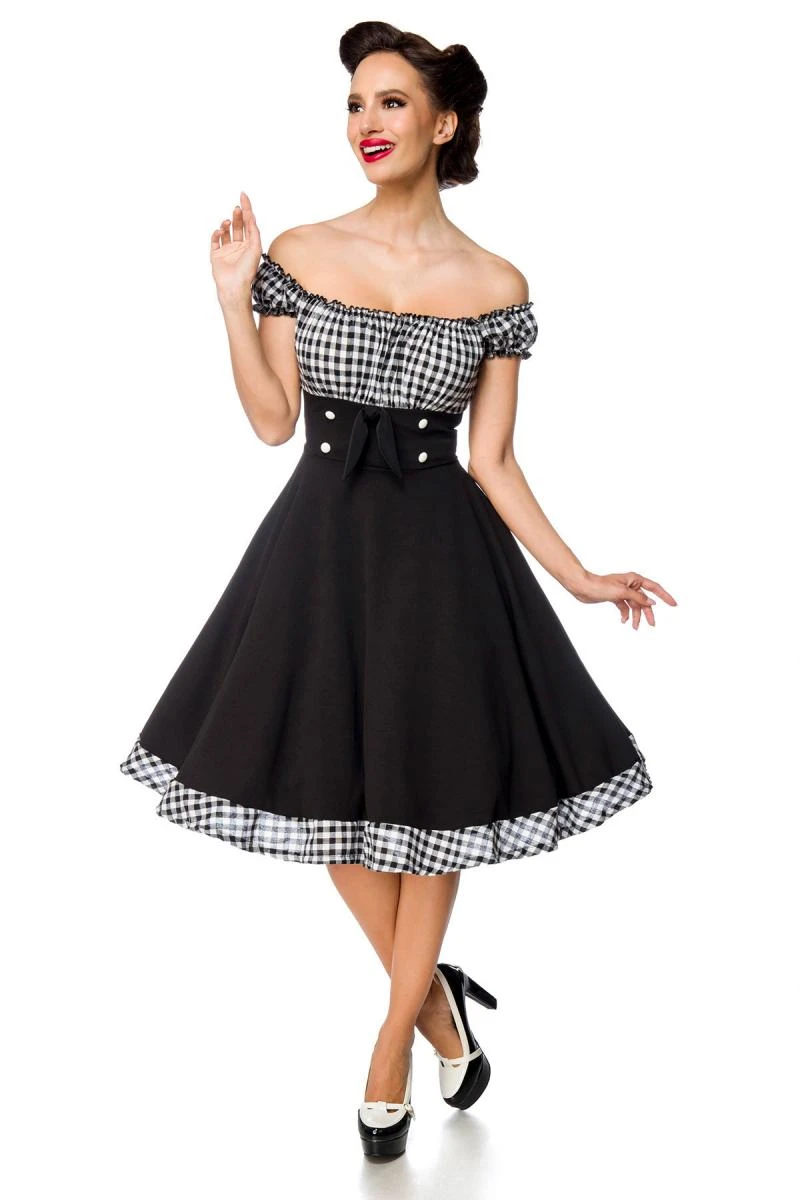 Schulterfreies Swing-Kleid von Belsira