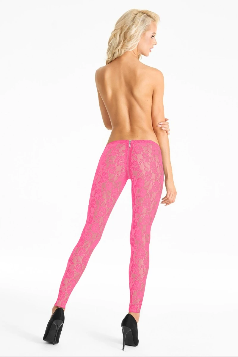 Dehnbare Spitzen Leggings LG008 transparent von 7Heaven