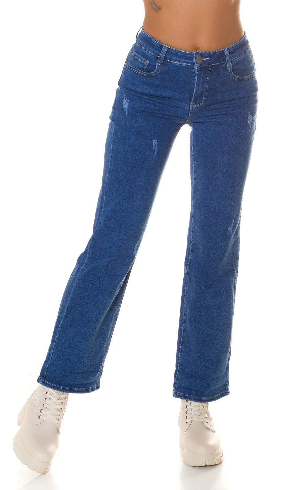 Used Look High Waist Push up Bootcut Jeans