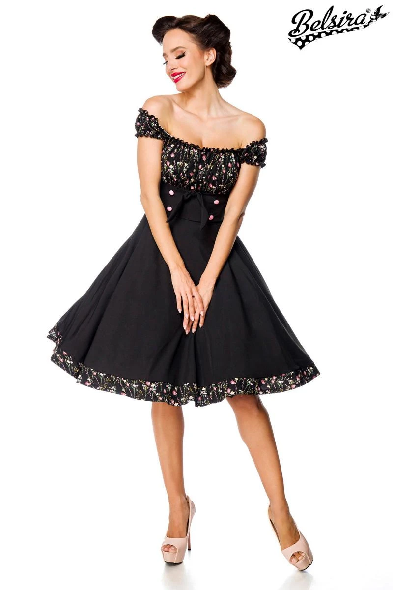 Schulterfreies Swing-Kleid von Belsira