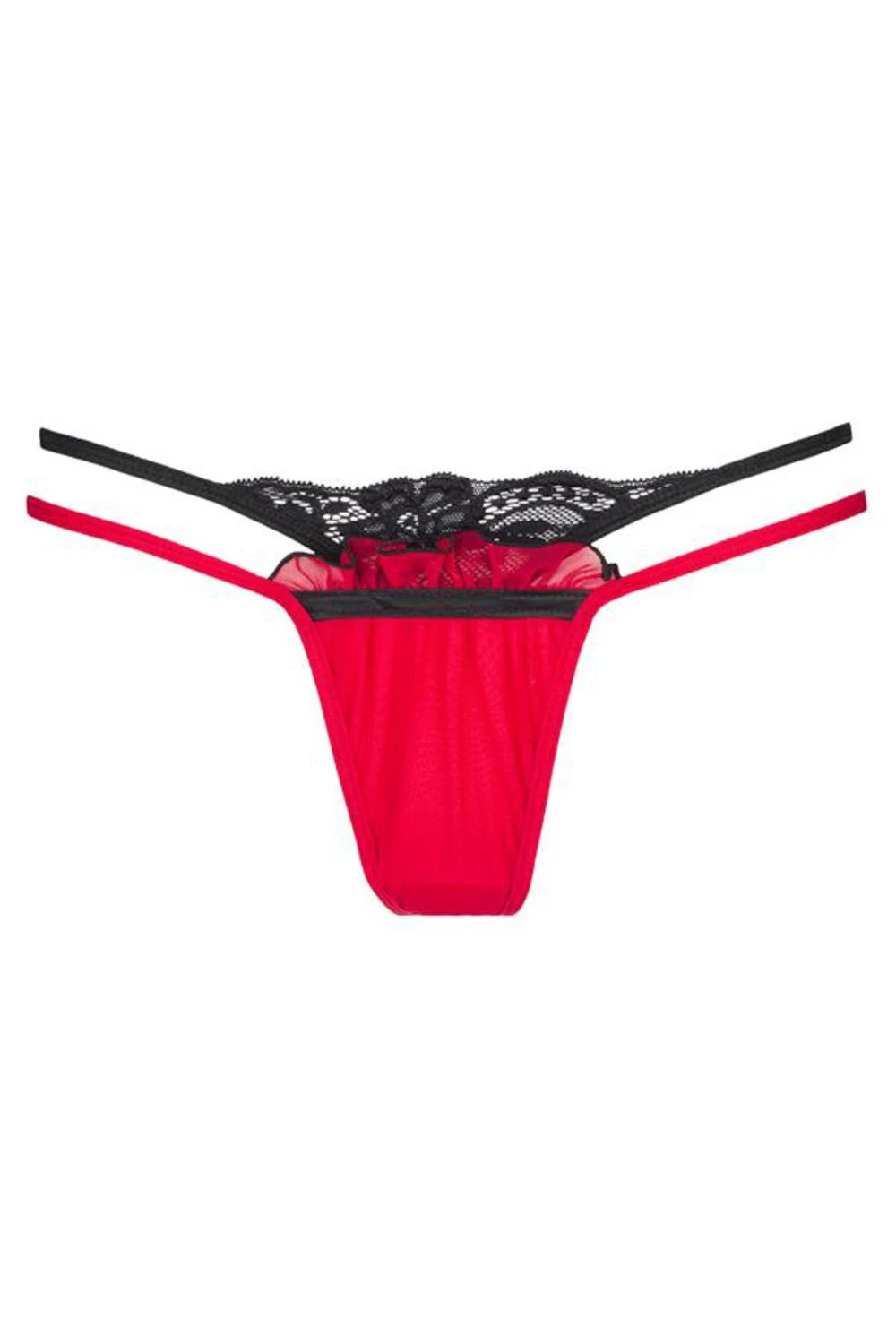 Axami zweifarbiger Plus-Size String