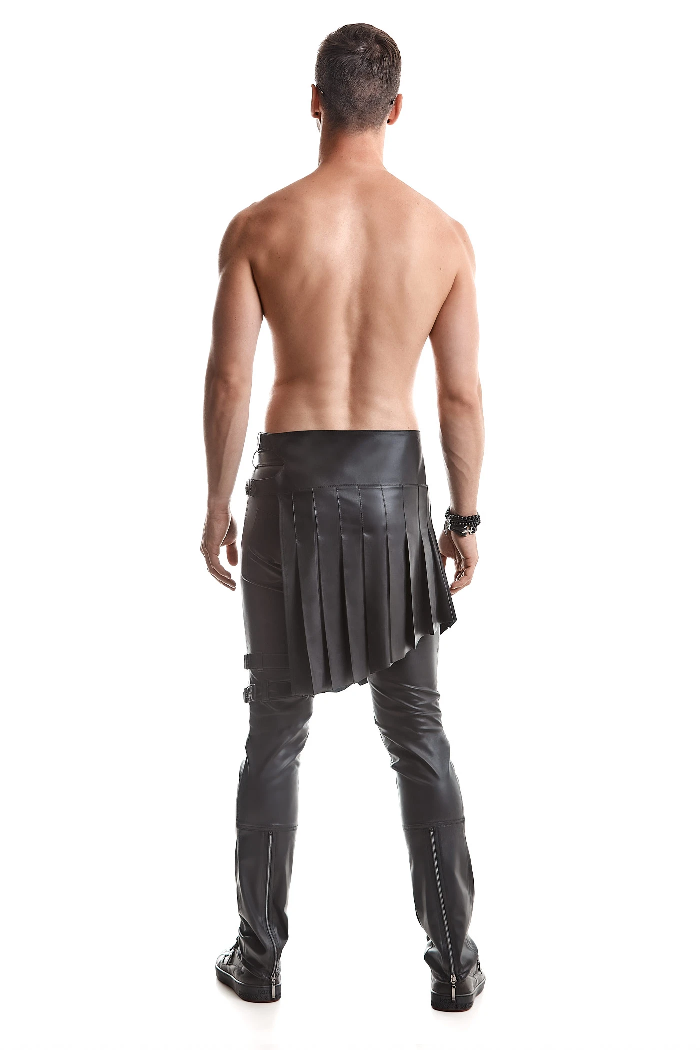 Herren Rock Regnes Fetish Planet Rock Gladiator Looke schwarz