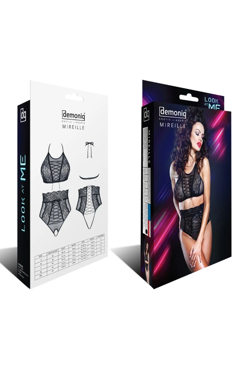 Spitzen Dessous Set ouvert