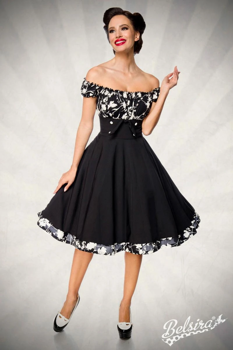 Schulterfreies Swing-Kleid von Belsira