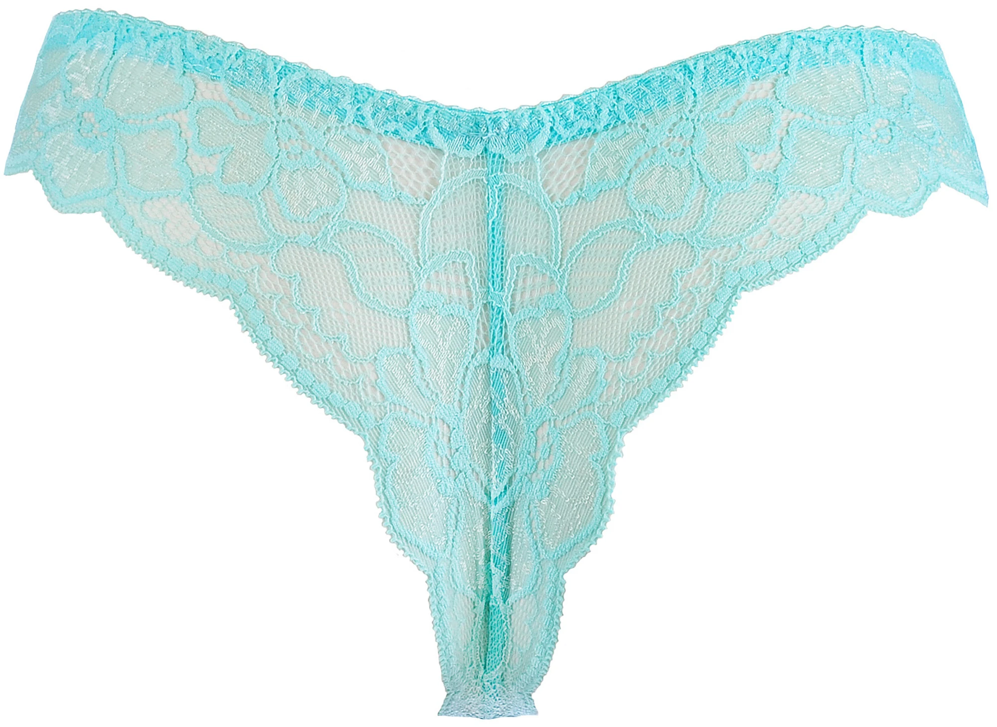 Axami Lingerie Slip mit filigraner Spitze mit transparentem Tüll, Blumenmotiv