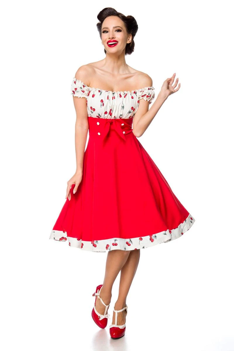 Schulterfreies Swing-Kleid von Belsira