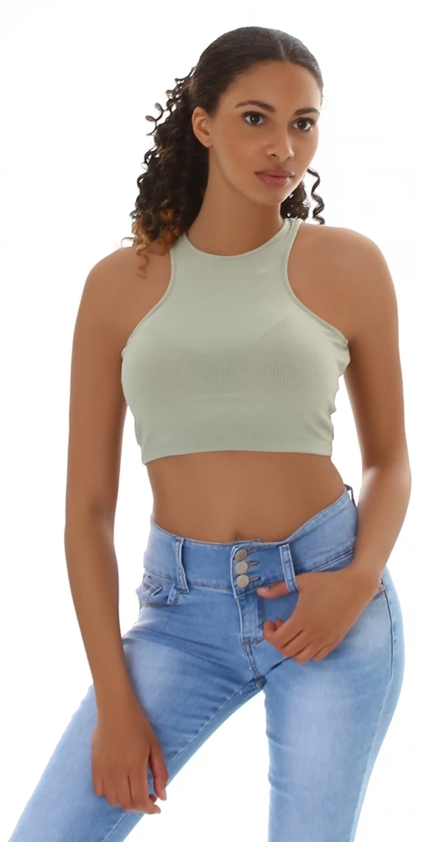 Uni Ripp Tank Crop Top