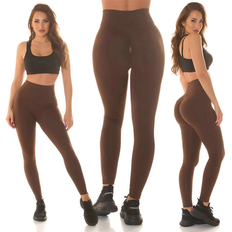 Sport Fitness Training Highwaist Push-up Stretch Leggings Hose