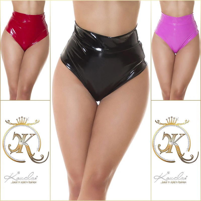 Gogo High Waist Latex Look Pants