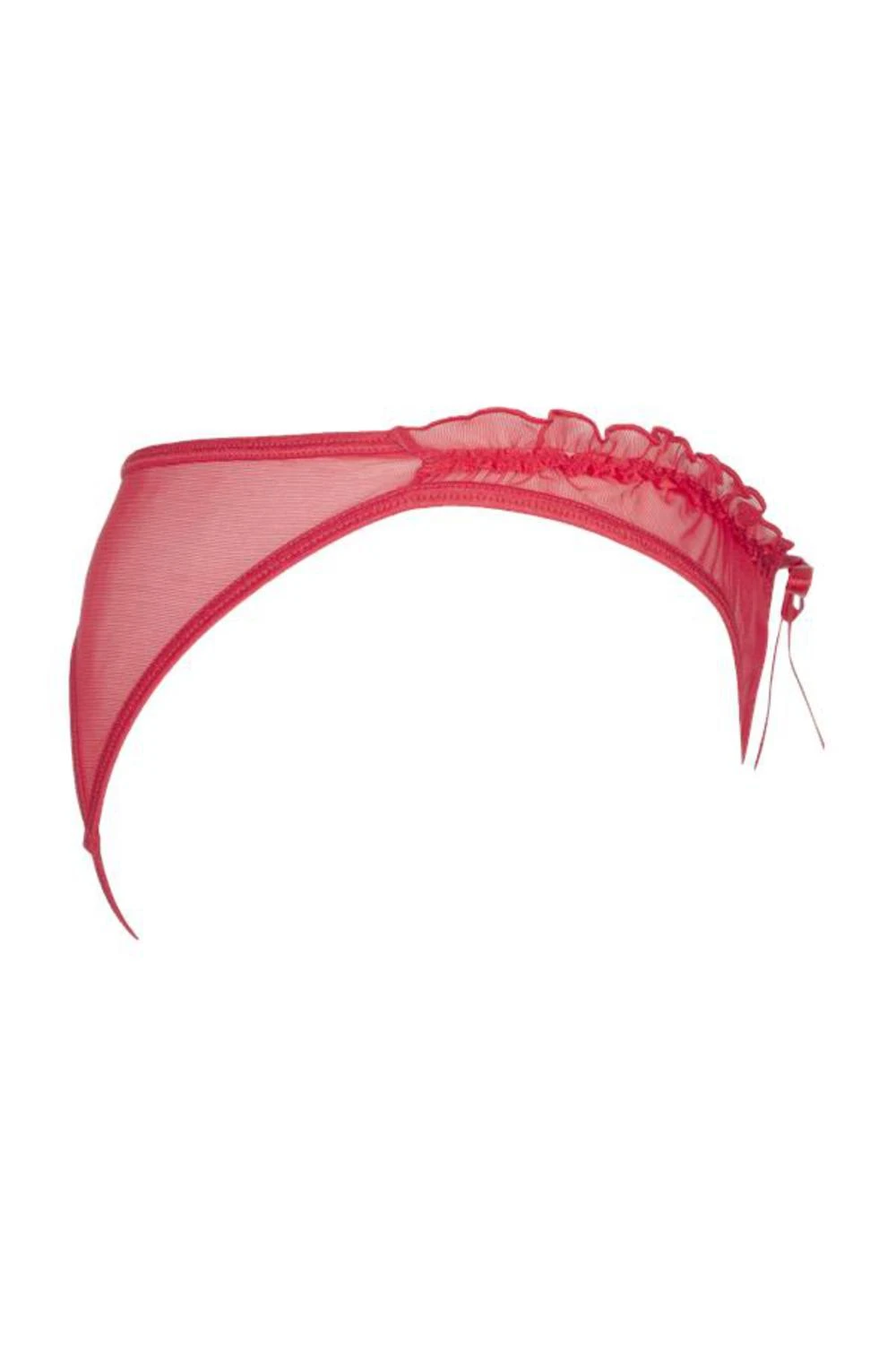 Axami Tüll Plus-Size String ouvert rot