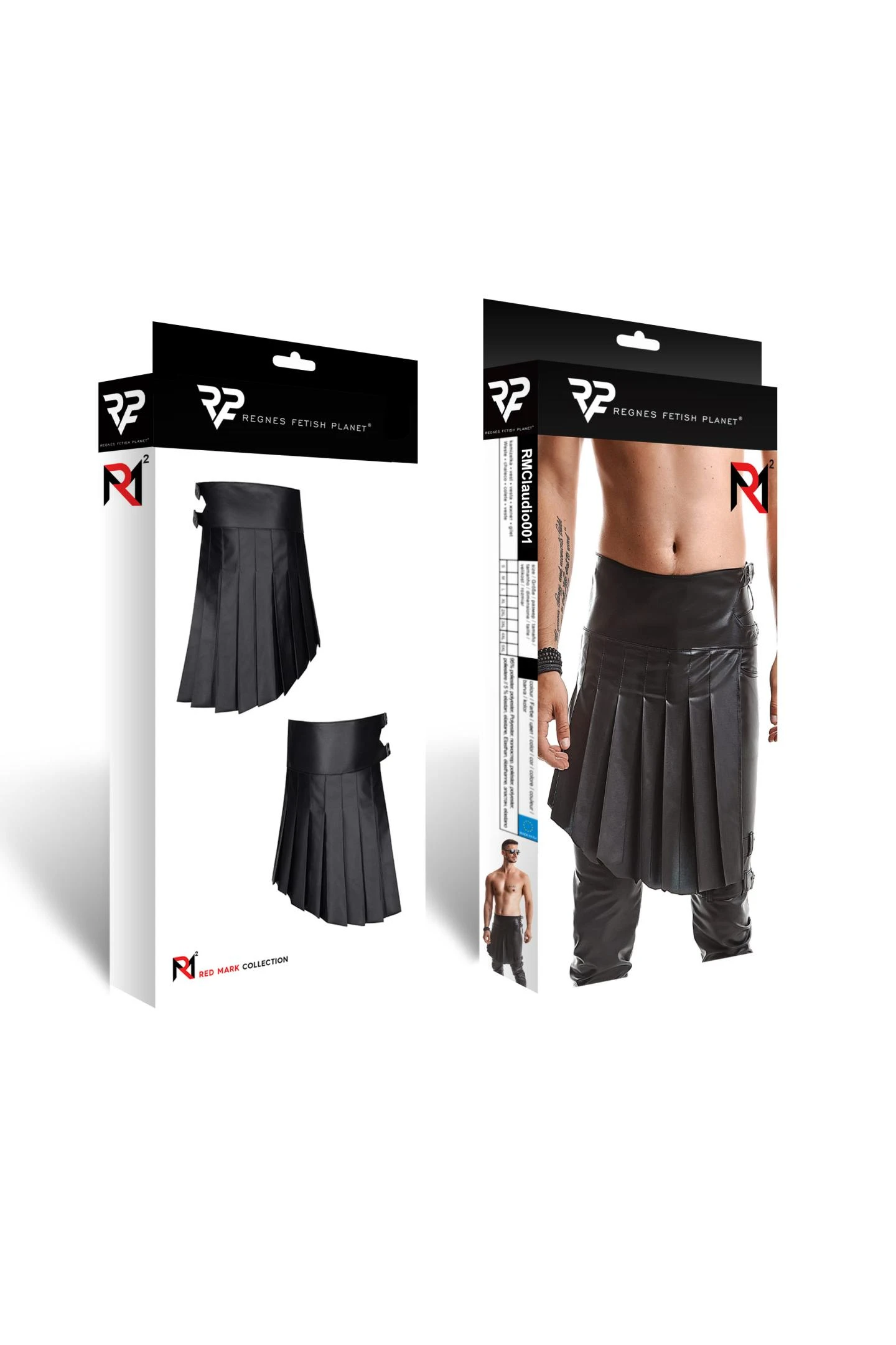 Herren Rock Regnes Fetish Planet Rock Gladiator Looke schwarz